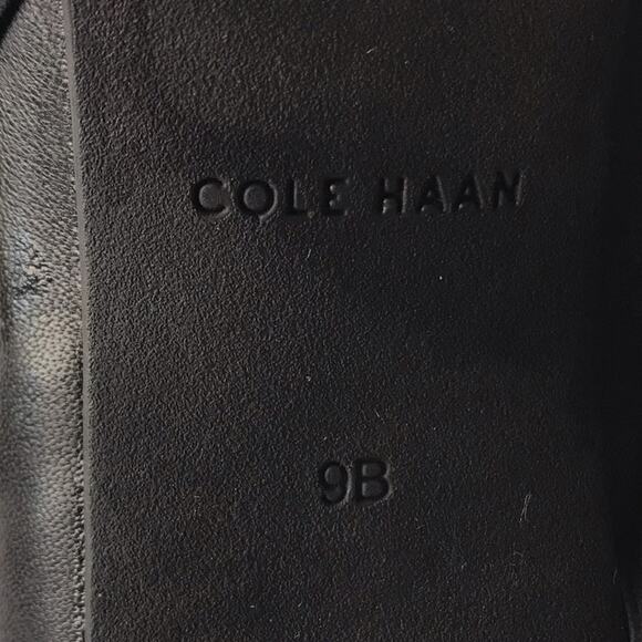 Cole Haan Maxfield Ankle Booties Heels Leather Chelsea Boots Shooties Size 9B - Picture 10 of 14